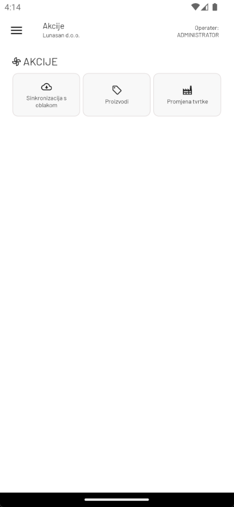 Aplikacija je pokrenuta